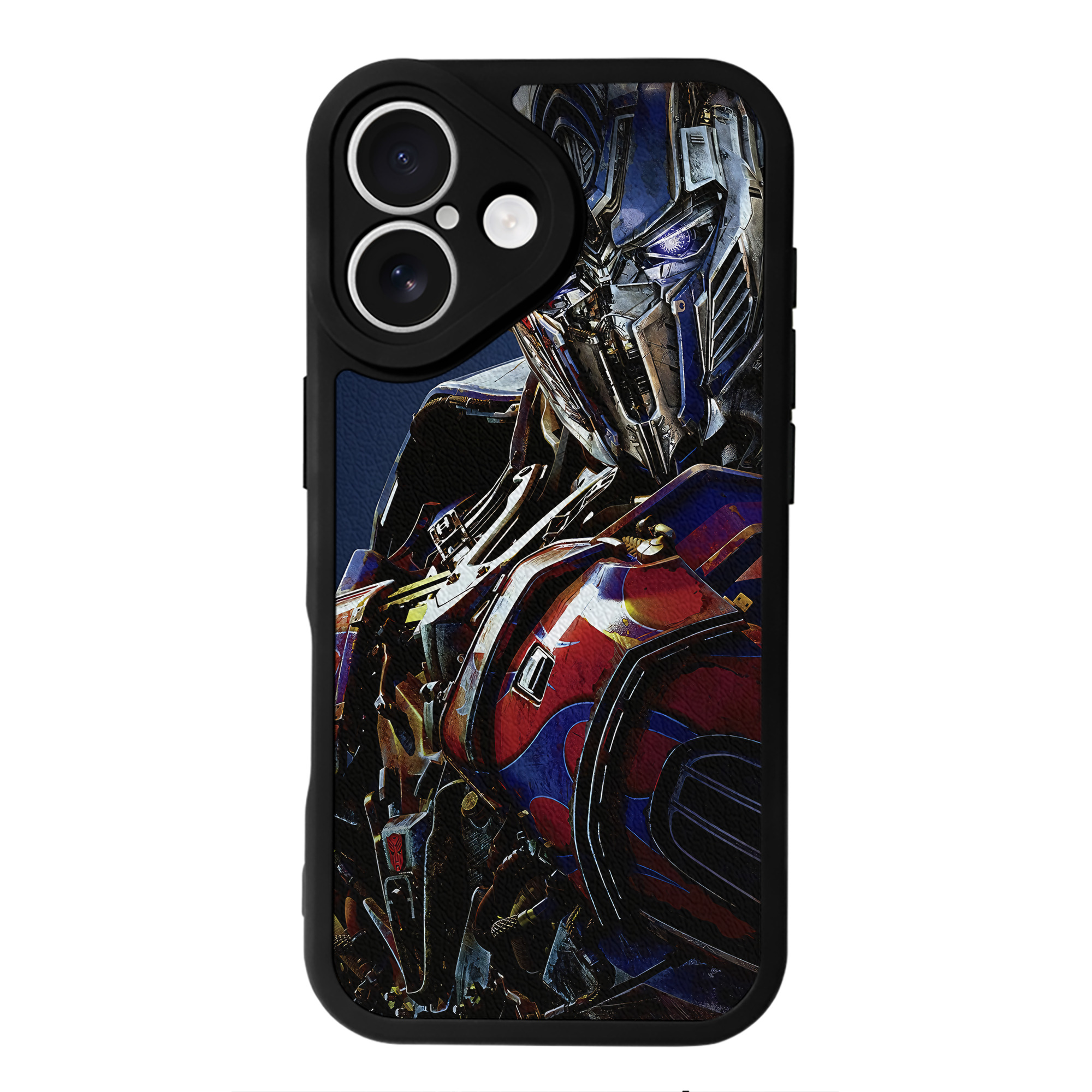 （画像用） Transformers トランスフォーマー 【iPhone 16シリーズ対応】シリコンスマホケース（レザー調） 材質：シリコン